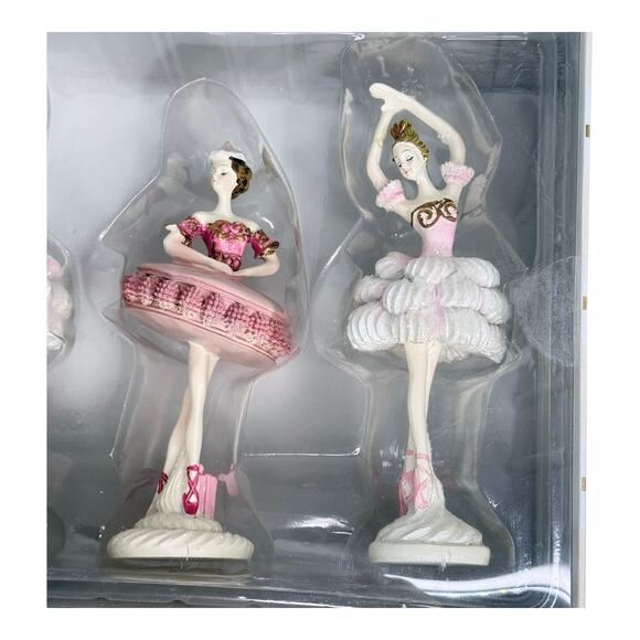 Sugar Plum Dreams Ballerina Figurines 3 Ballet Fairies Decor Pink Macaron New - Picture 6 of 9